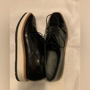 ✨⚡️💥 Vince Reed Shoes Oxford Black Lace Up Round Toe Patent Leather Size 7.5